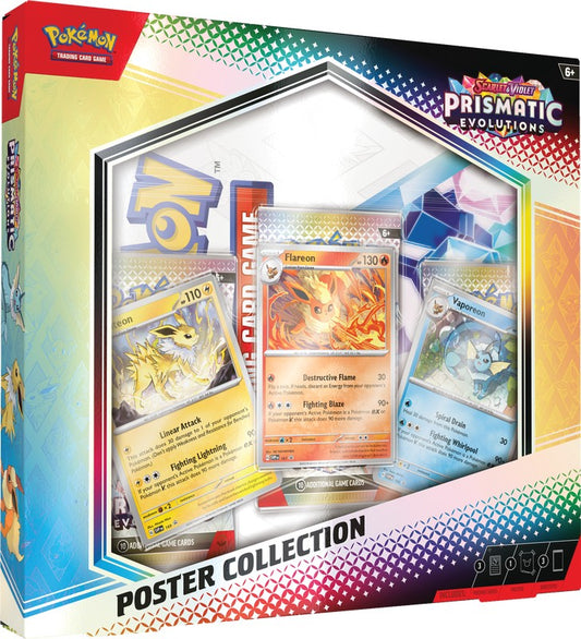 <<<SHIPS 1/17>>> Pokemon TCG: Scarlet & Violet - Prismatic Evolutions Poster Collection