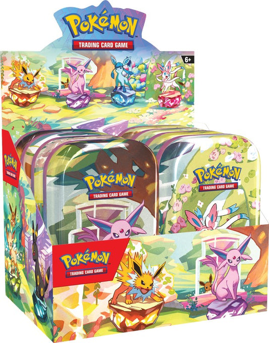 <<<SHIPS 2/07>>> Pokemon TCG: Scarlet & Violet - Prismatic Evolutions Mini Tin Display (8 ct)