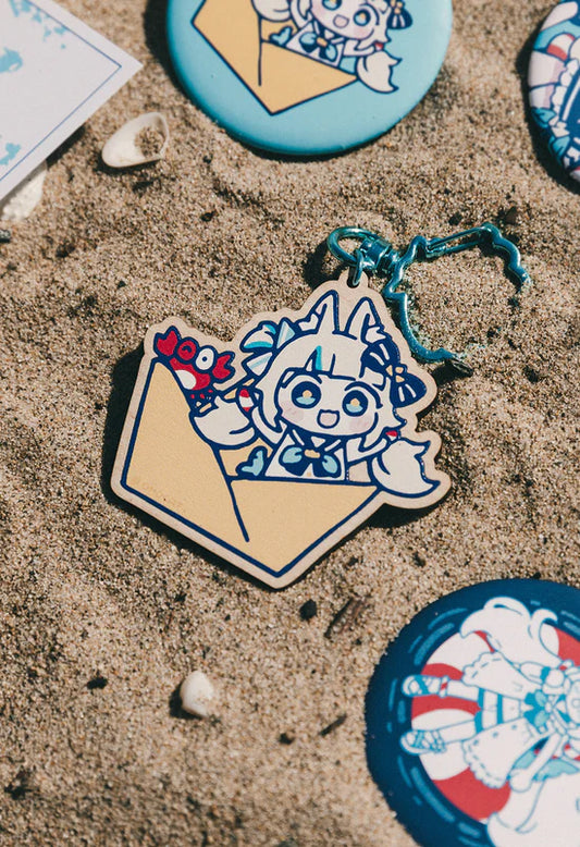 OFFICIAL SAMEKO SABA Wooden Keychain