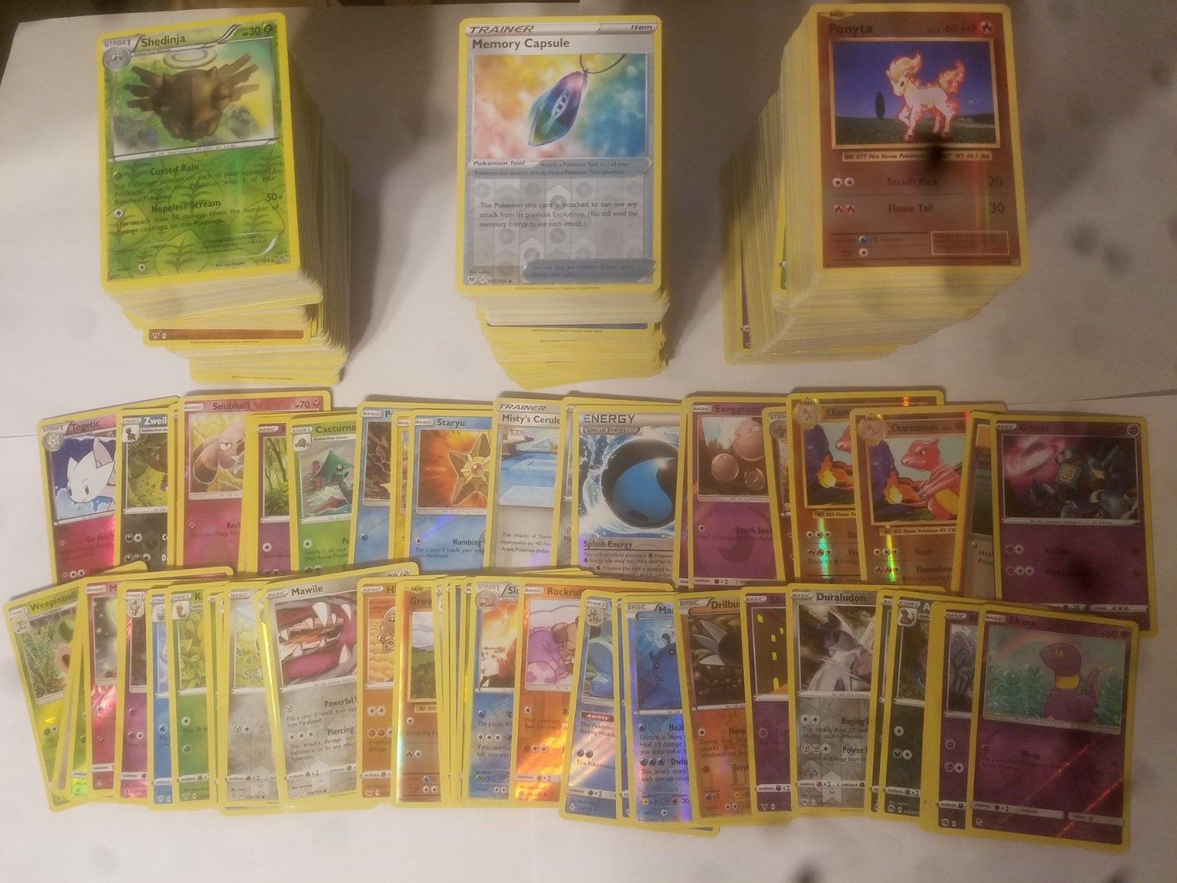 Pokemon Tcg Random Holo Foil Common Uncommon Cards 100 Foils Mixed Set ...