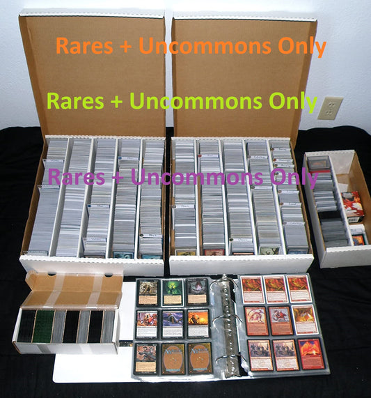 Magic The Gathering 500 Uncommons And Rares Card Lot Random Mixed Sets NO COMMON