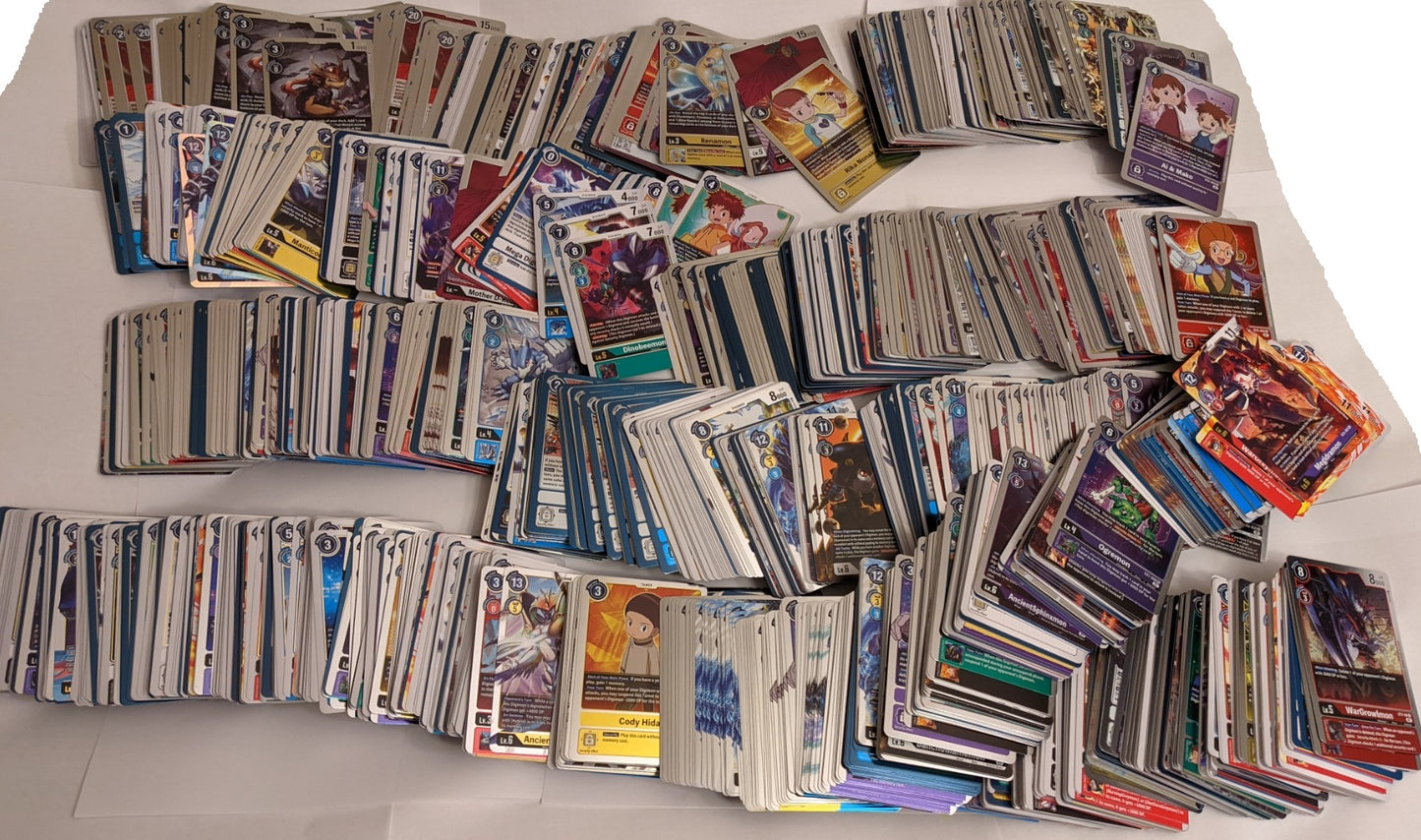 Digimon 100+ Foil Cards Lot Rares Silver Gold Foils Mixed Sets More CCG TCG