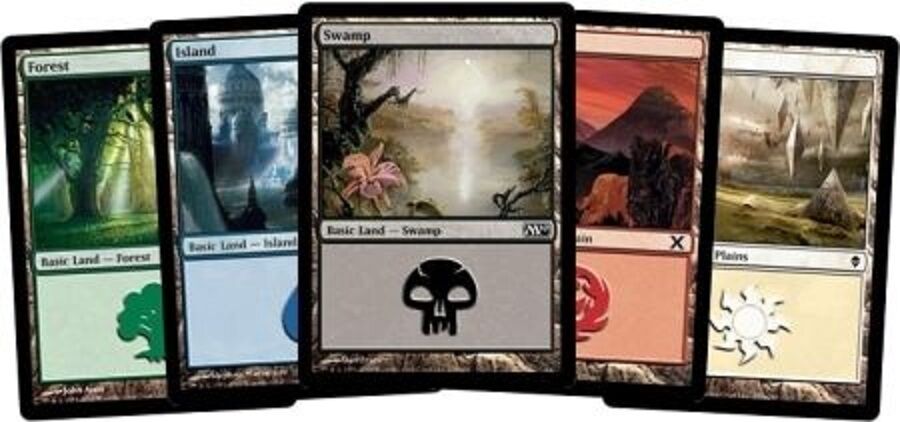 Magic the Gathering MTG 100 Basic Land Pack Cards 20 Each Lands