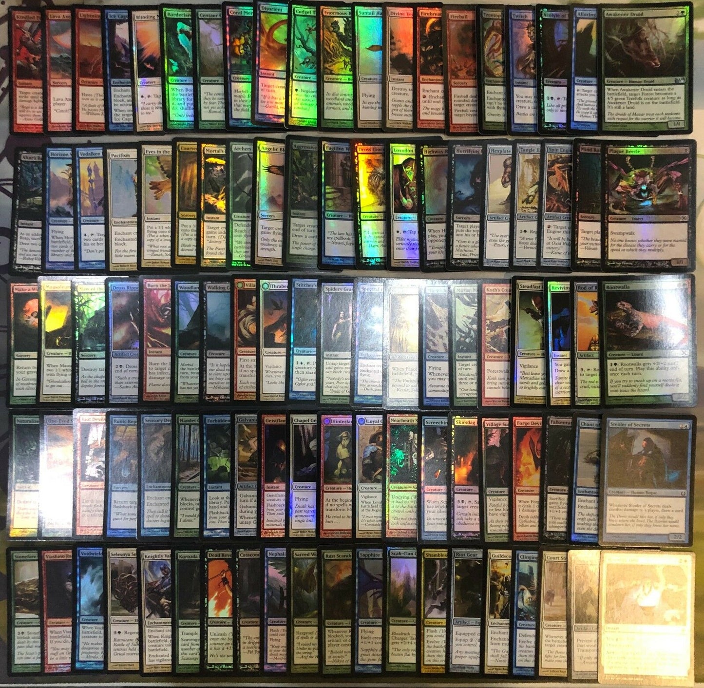 Magic The Gathering 100 Bulk Foils C/U Mixed Sets TCG CCG Cards