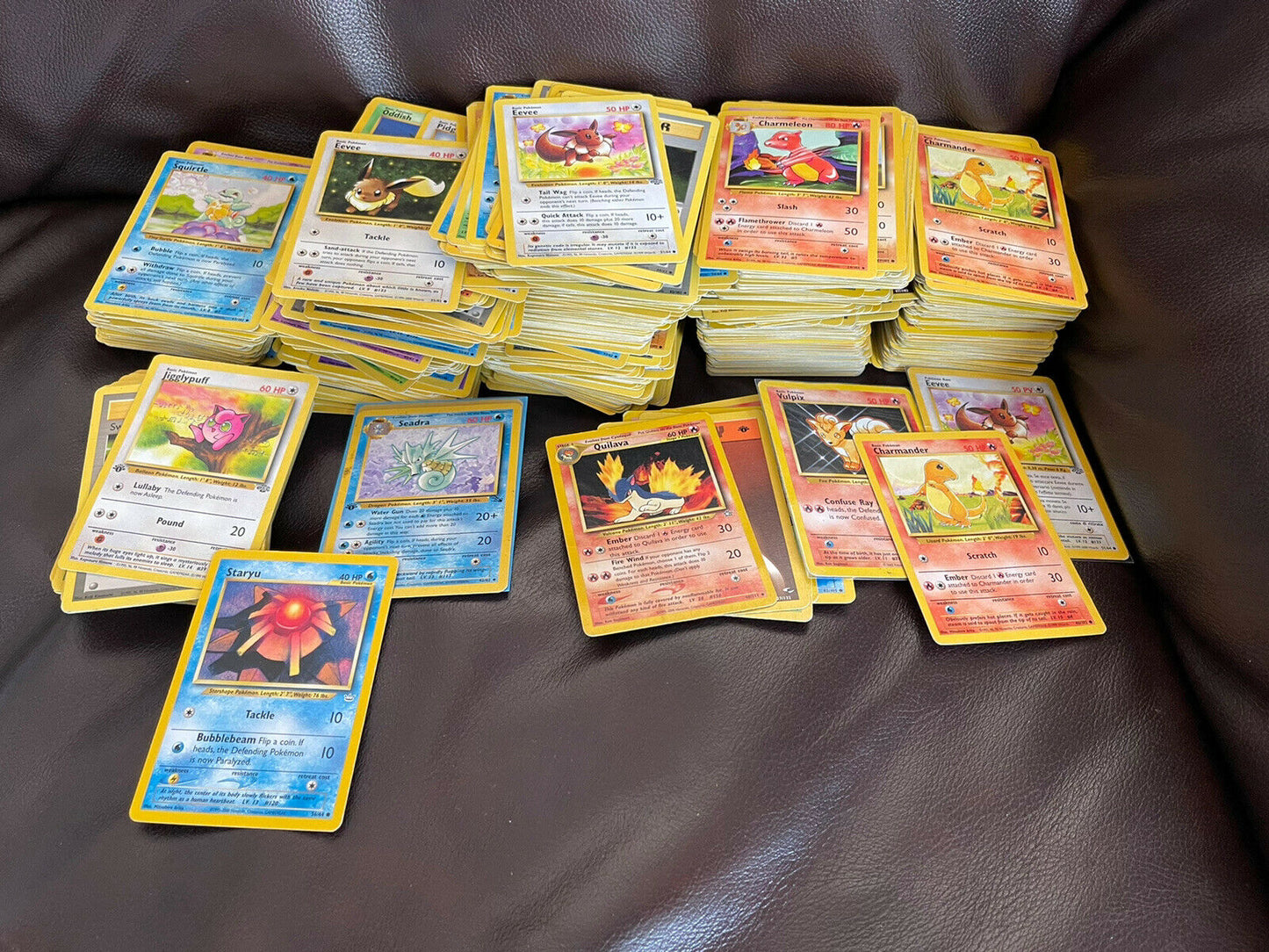 Pokemon 1000 Card Bulk Lot Common Uncommon Vintage And Higher Mixed No Energy